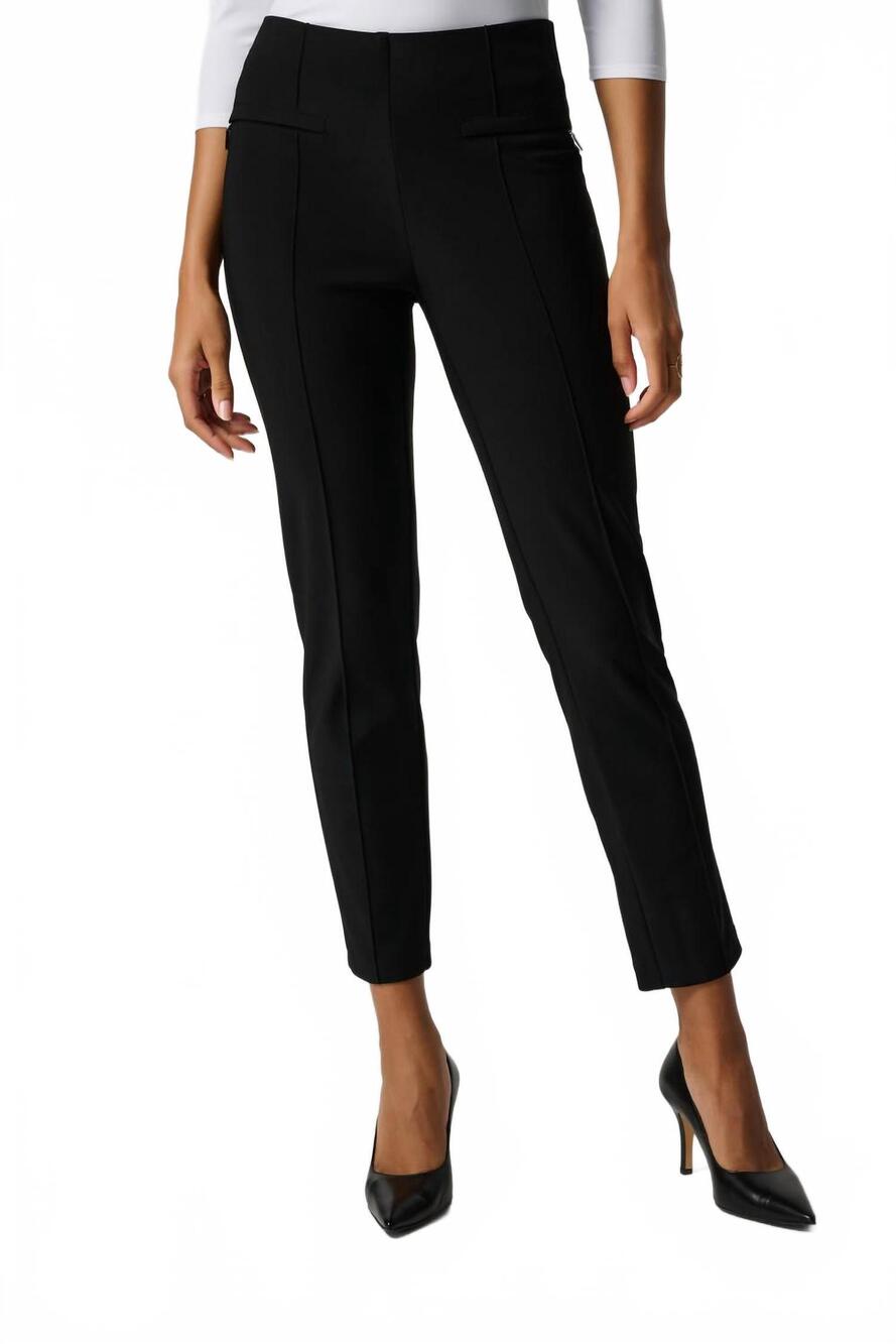 NEW JOSEPH RIBKOFF high-waisted formal trousers in black